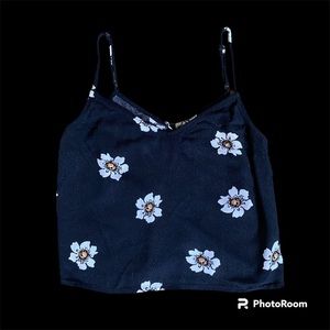 Kendall & Kylie Black Floral Top